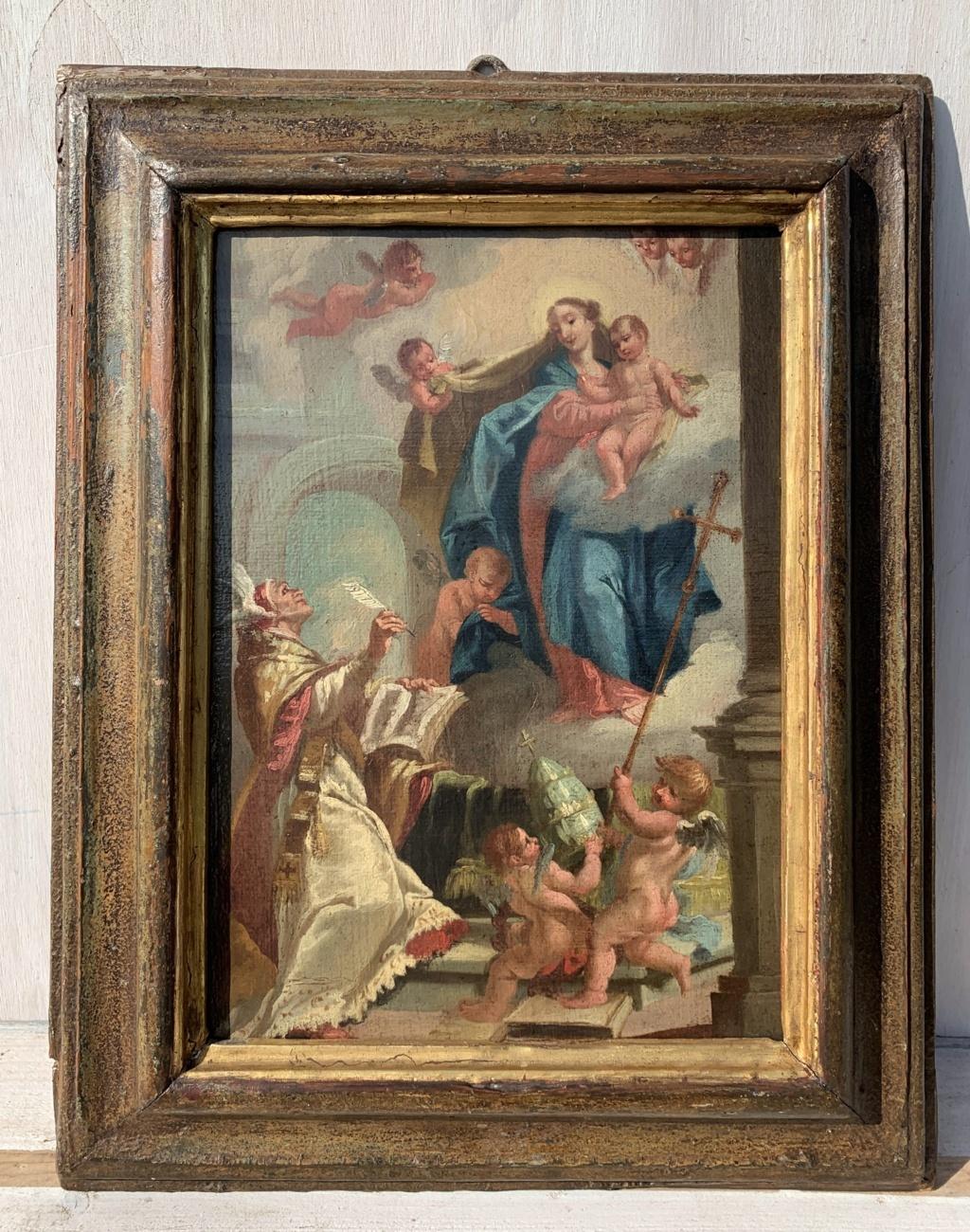 Rococò Venetian painter - 18th century figure painting - Virgin Child  - Painting by Unknown
