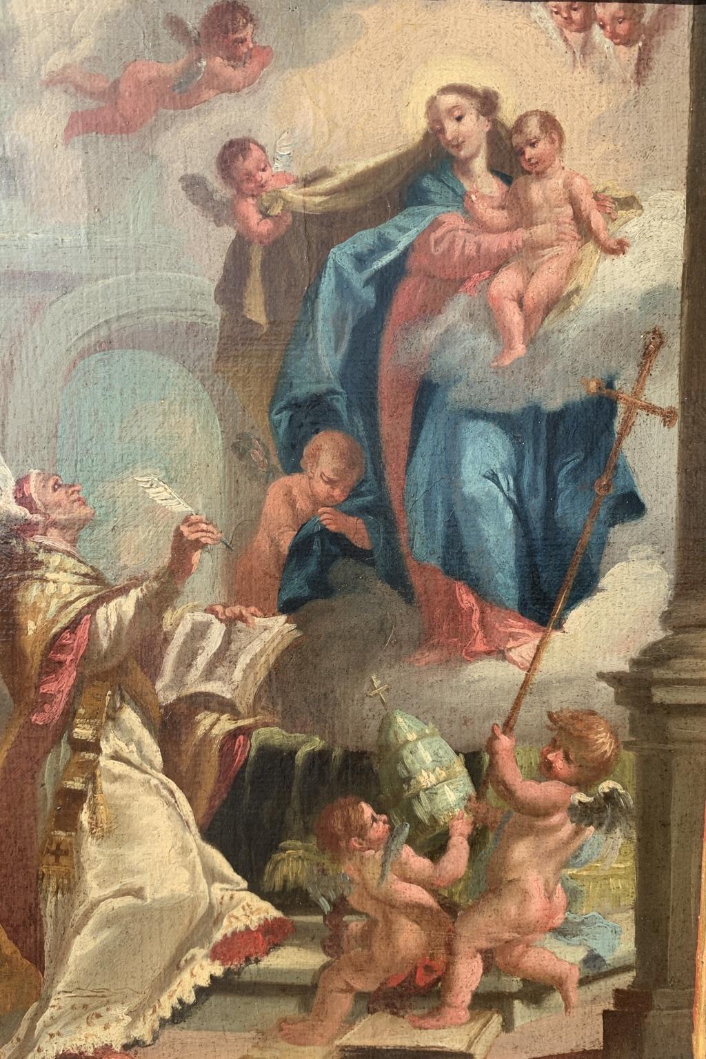 Rococò Venetian painter - 18th century figure painting - Virgin Child  - Rococo Painting by Unknown