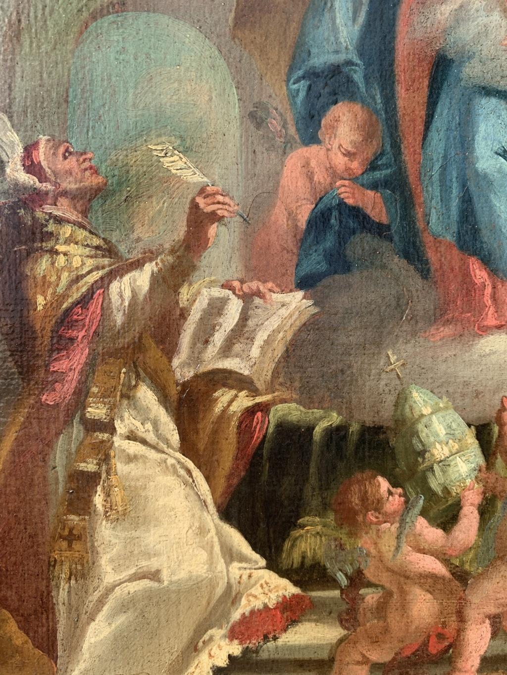 Rococò Venetian painter - 18th century figure painting - Virgin Child  1