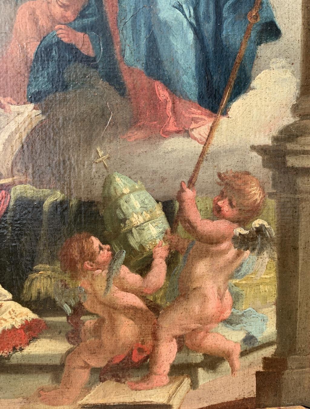 Rococò Venetian painter - 18th century figure painting - Virgin Child  2