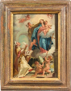 Rococò Venetian painter - 18th century figure painting - Virgin Child 