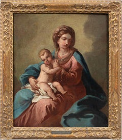 Rococò Venetian painter - 18th century figure painting - Virgin with Child