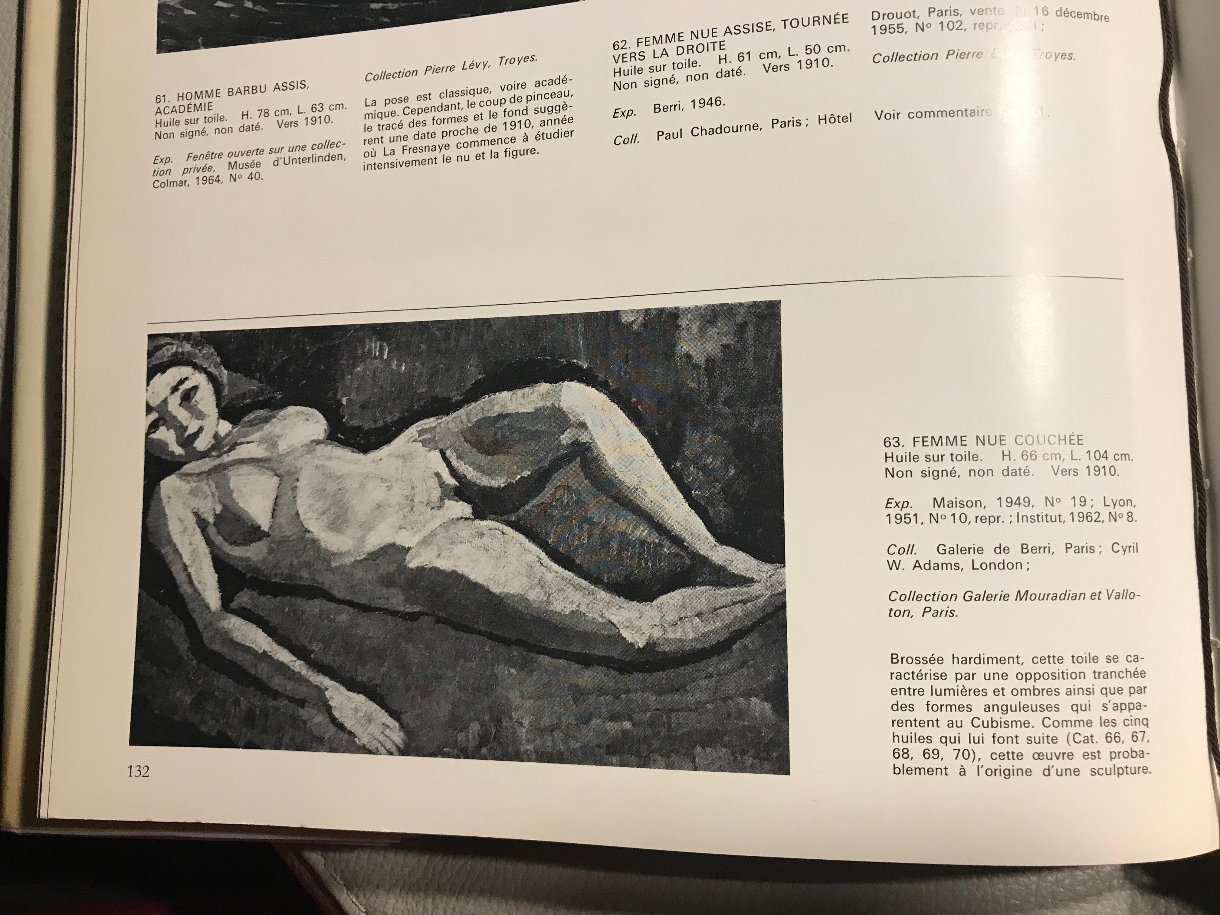 Roger de la Fresnaye (Französisch, 1885-1925) - Femme Nue Couchée im Angebot 5