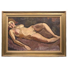 Antique Roger de la Fresnaye (French, 1885-1925) - Femme Nue Couchée