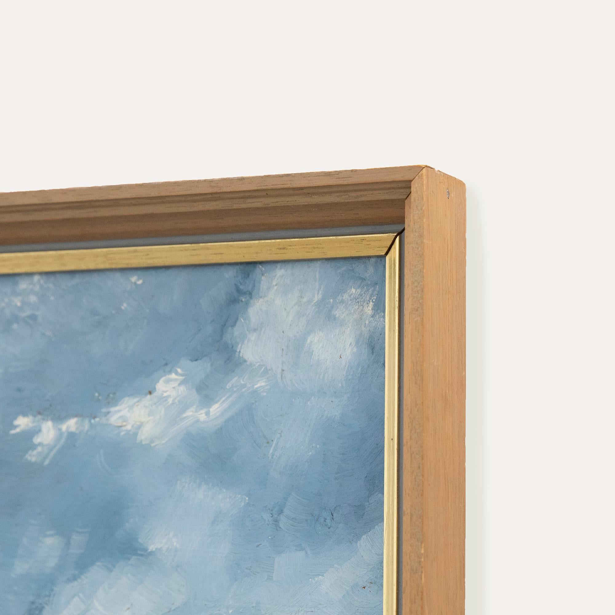 Roger Oulton  - Manera de John Nash Siglo XX Óleo, Paisaje invernal en venta 1