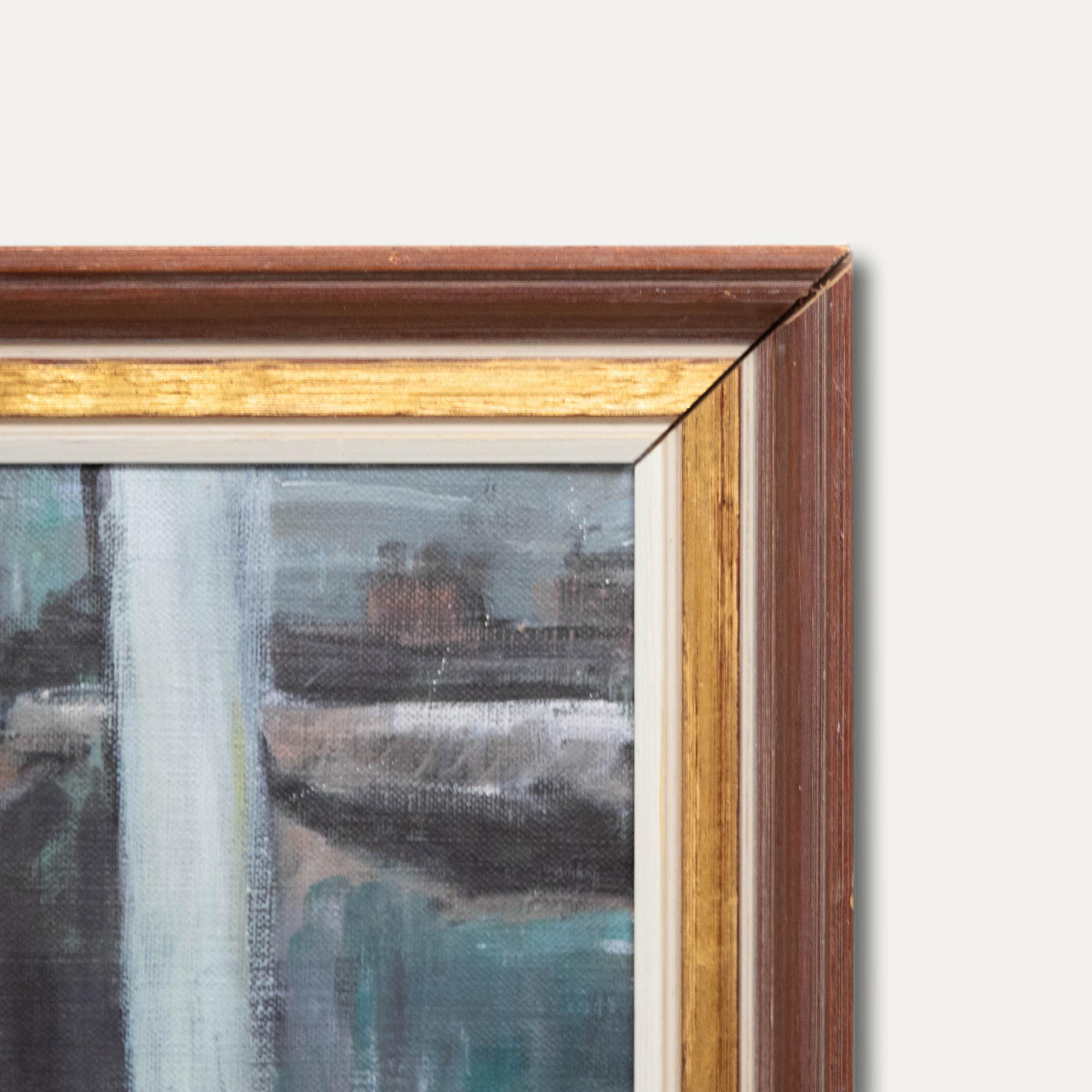 Roland Lindberg - Olio del XX secolo con cornice, Gli strumenti dell'artista 2