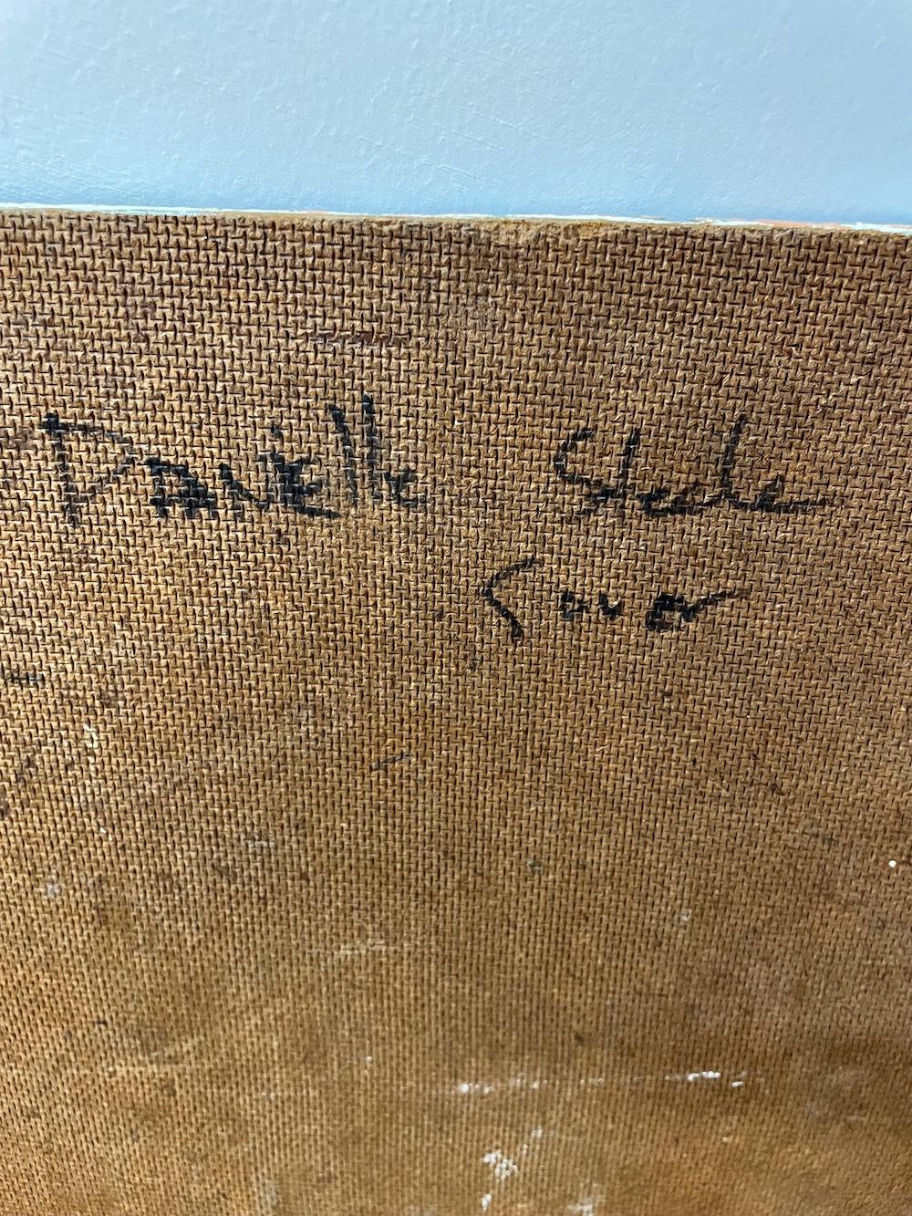Wie der Schriftzug auf der Rückseite vermuten lässt, könnte es sich hierbei um einen Vorschlag für das Cover eines der 182 Romane der Autorin Danielle Steel gehandelt haben. Buchhändler und Verleger rufen regelmäßig dazu auf, ein bereits