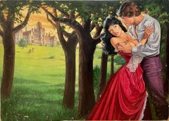 Illustrazione della copertina di un romanzo romantico