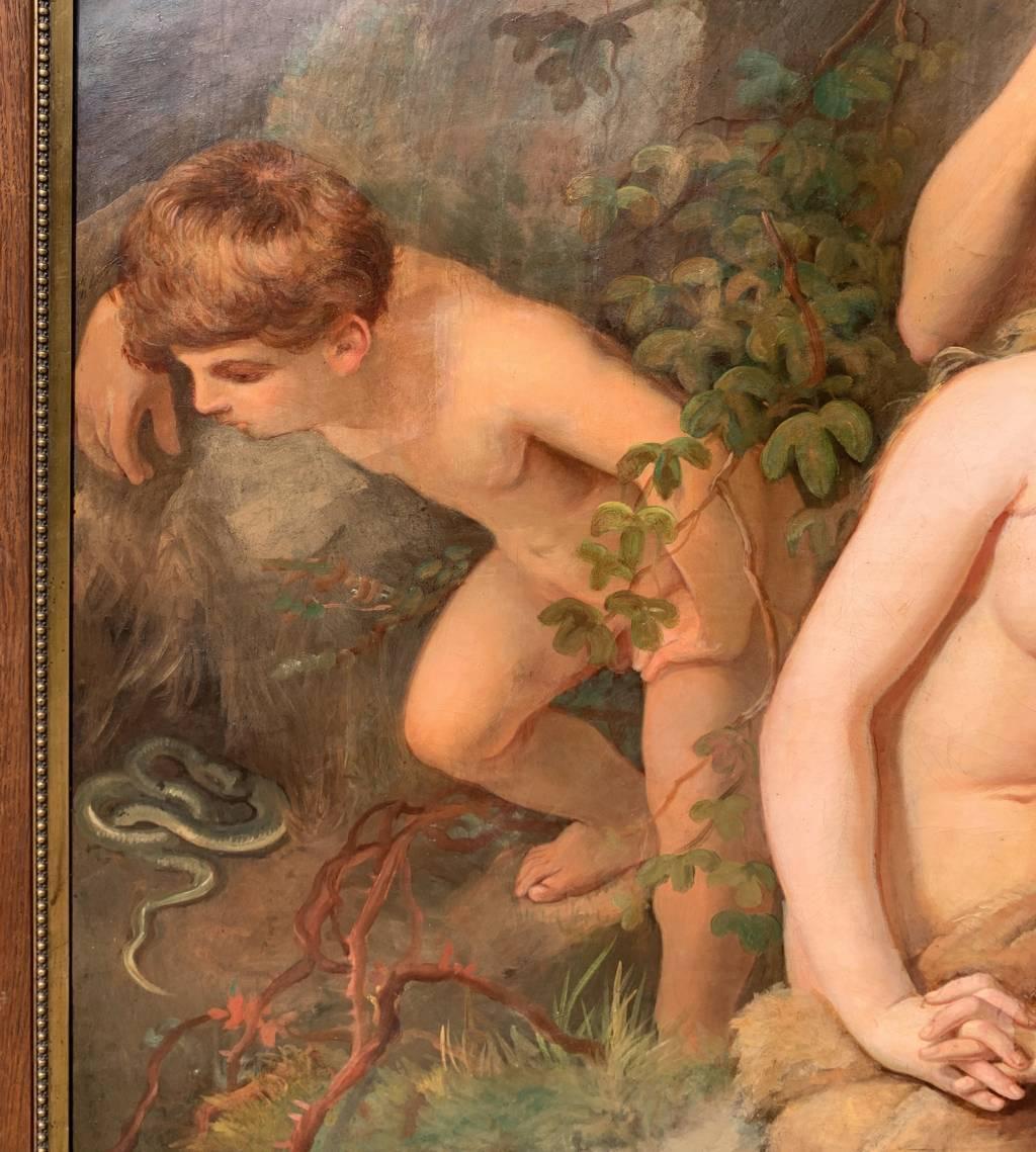 Pittore romantico francese - Pittura di figura del primo Ottocento - Adams ed Eva 6