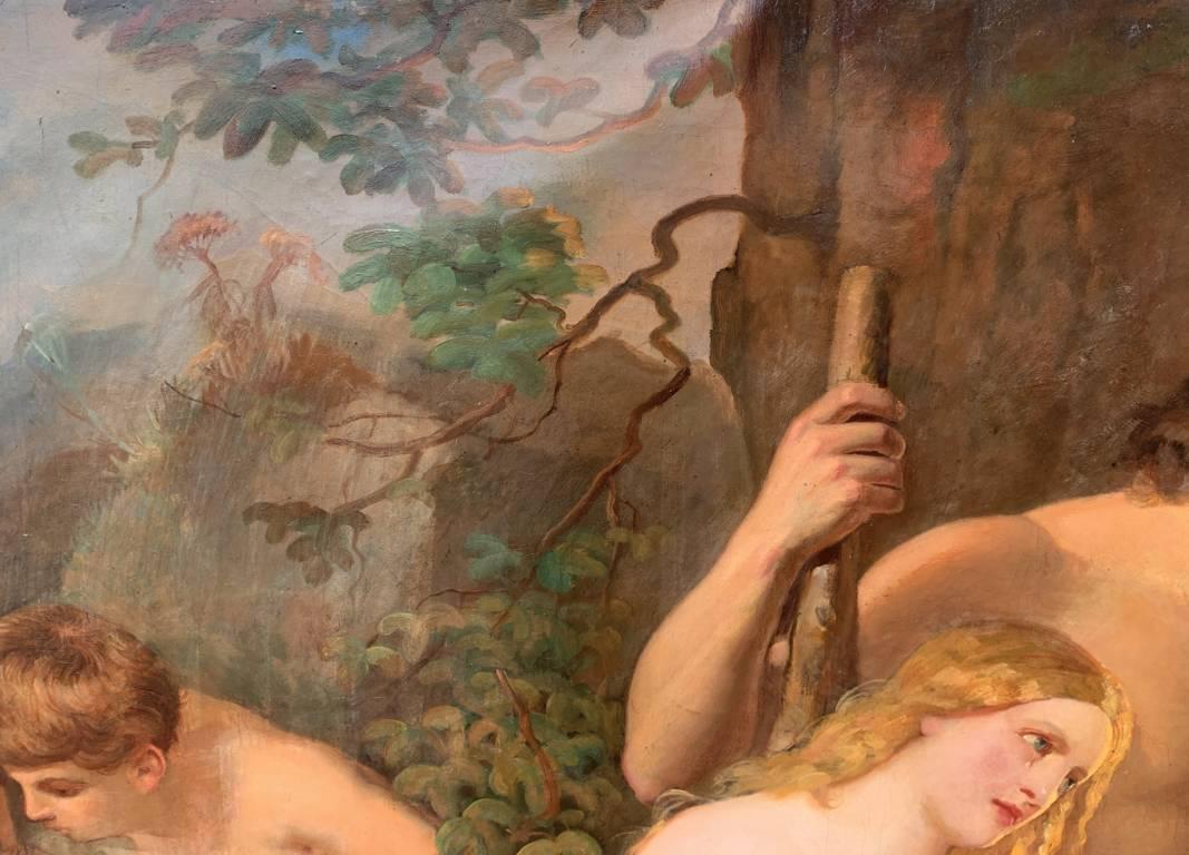 Pittore romantico francese - Pittura di figura del primo Ottocento - Adams ed Eva 8