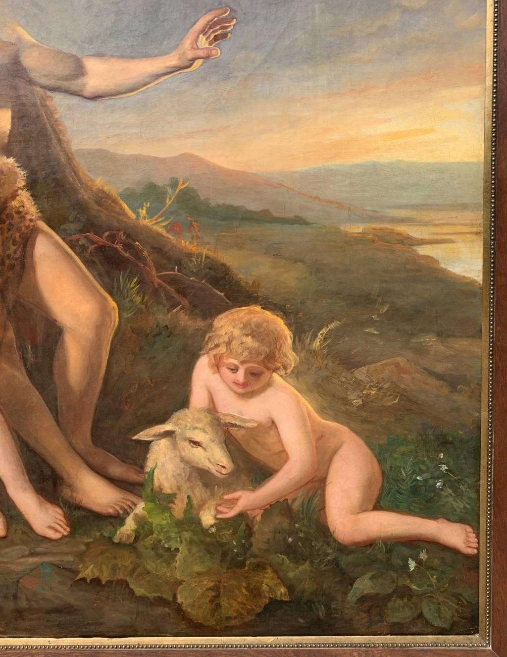 Pittore romantico francese - Pittura di figura del primo Ottocento - Adams ed Eva 2