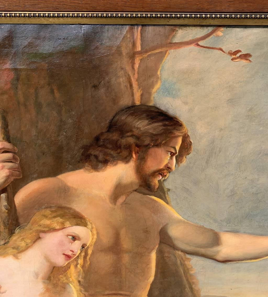Pittore romantico francese - Pittura di figura del primo Ottocento - Adams ed Eva 3