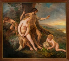 Pittore romantico francese - Pittura di figura del primo Ottocento - Adams ed Eva