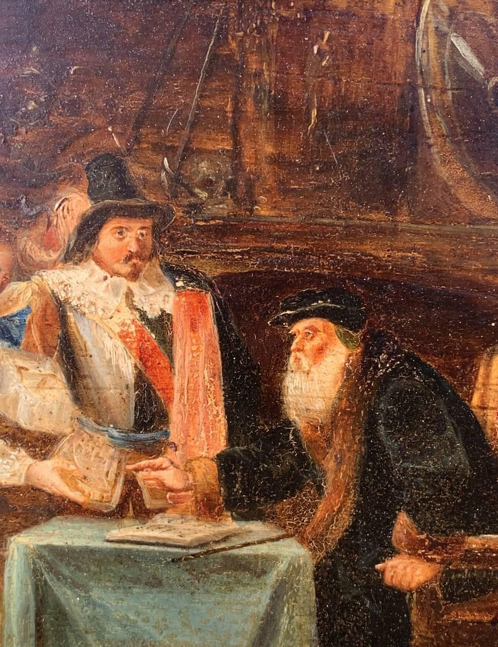 Romantic Italian painter - 19th century figure painting - Historical scene For Sale 7