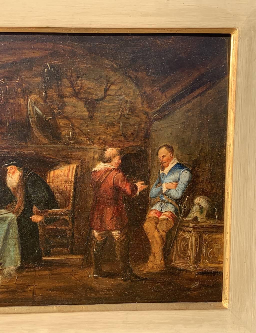 Romantic Italian painter - 19th century figure painting - Historical scene For Sale 1