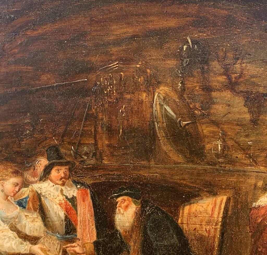 Romantic Italian painter - 19th century figure painting - Historical scene For Sale 4