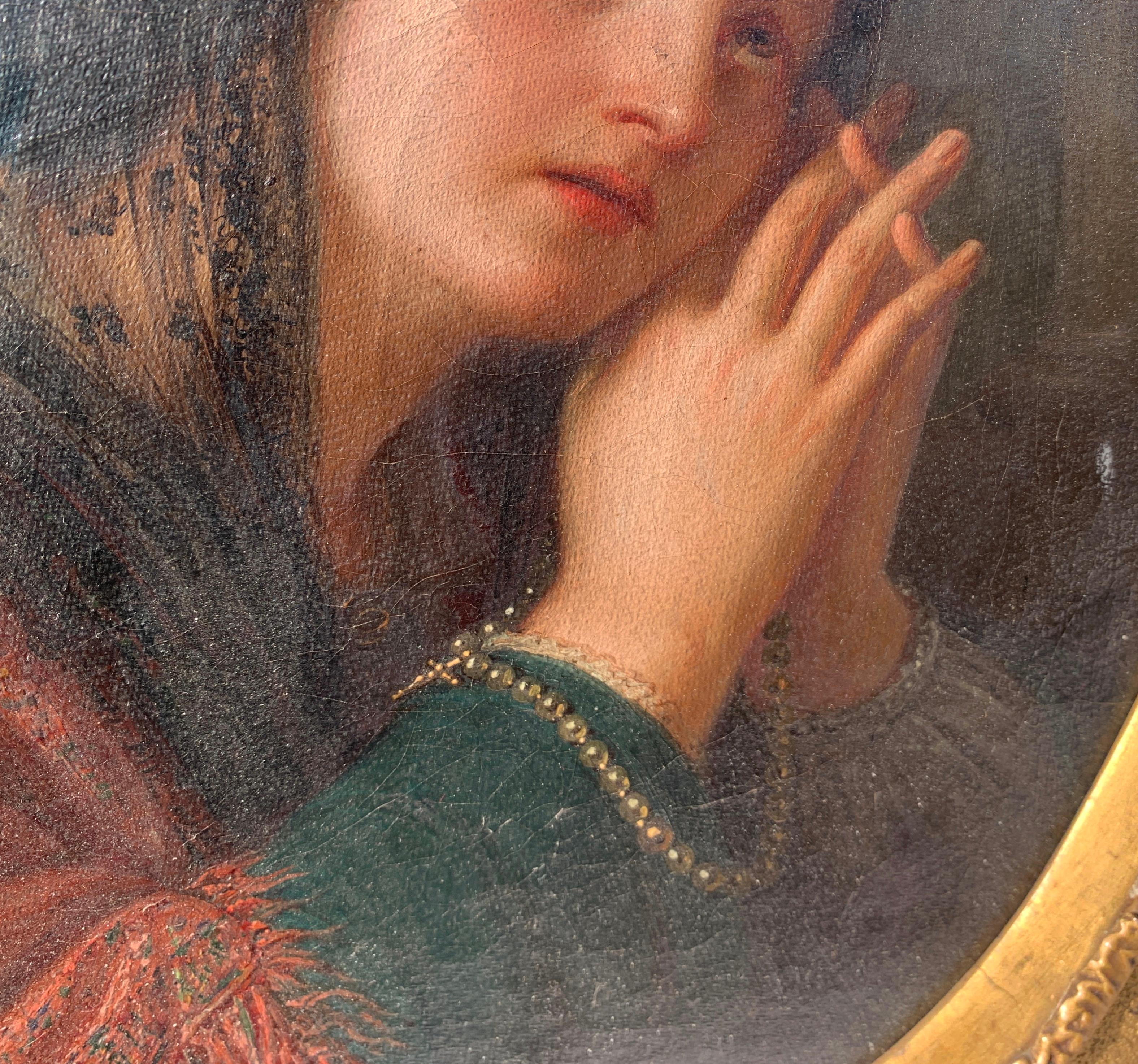 Pittore romantico (scuola italiana) - Pittura di figura del primo Ottocento - Preghiera 1