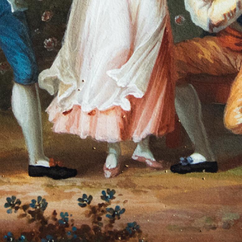 Romantic scenes — French painter
 Luigi XVI pair of french paintings
Gouaches on vellum

cm 21x14