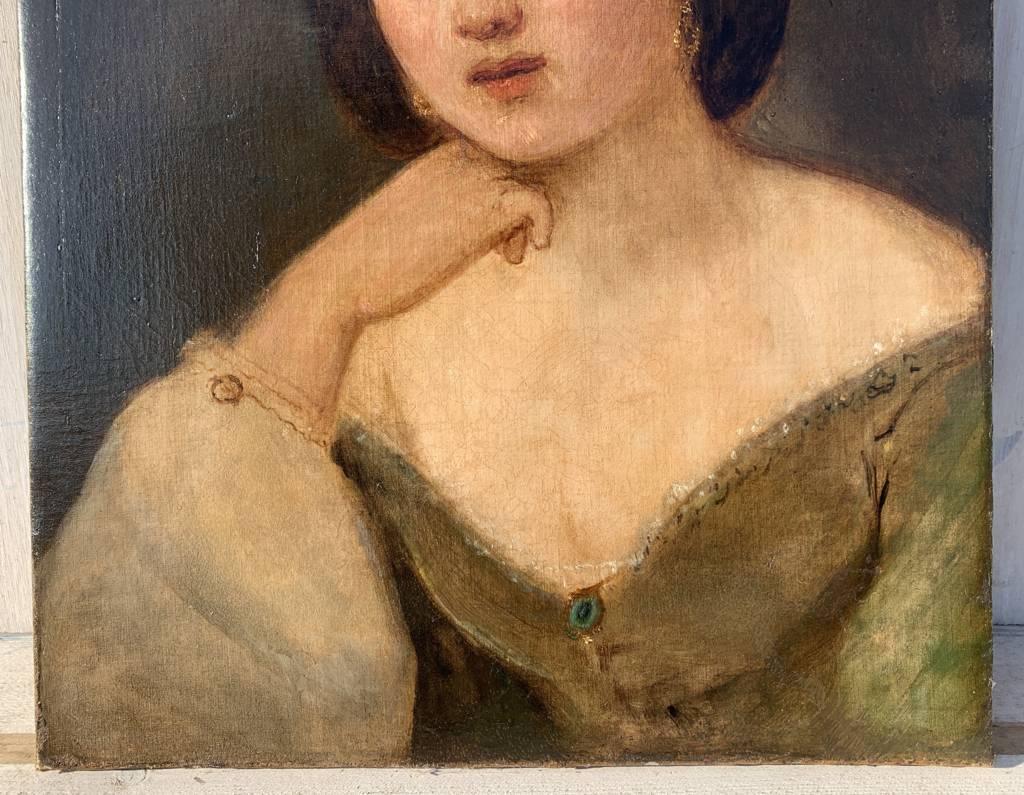 Pittore romantico (inizio XIX secolo) - Ragazza con orecchini.

49.5 x 40.5 cm.

Vecchio dipinto a olio su tela, senza cornice.

Rapporto sulle condizioni: Tela foderata. Buono stato di conservazione della superficie pittorica.


- Questo articolo