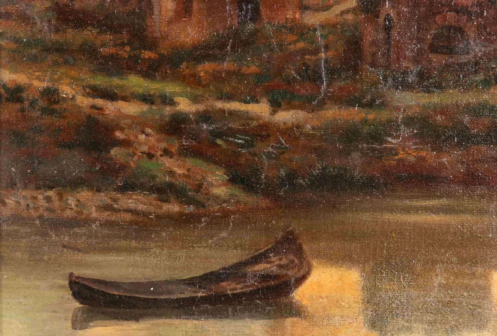 Rom – Ölfarbe – 19. Jahrhundert, Rom – Painting von Unknown