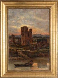 Rome - Peinture à l'huile - 19ème siècle