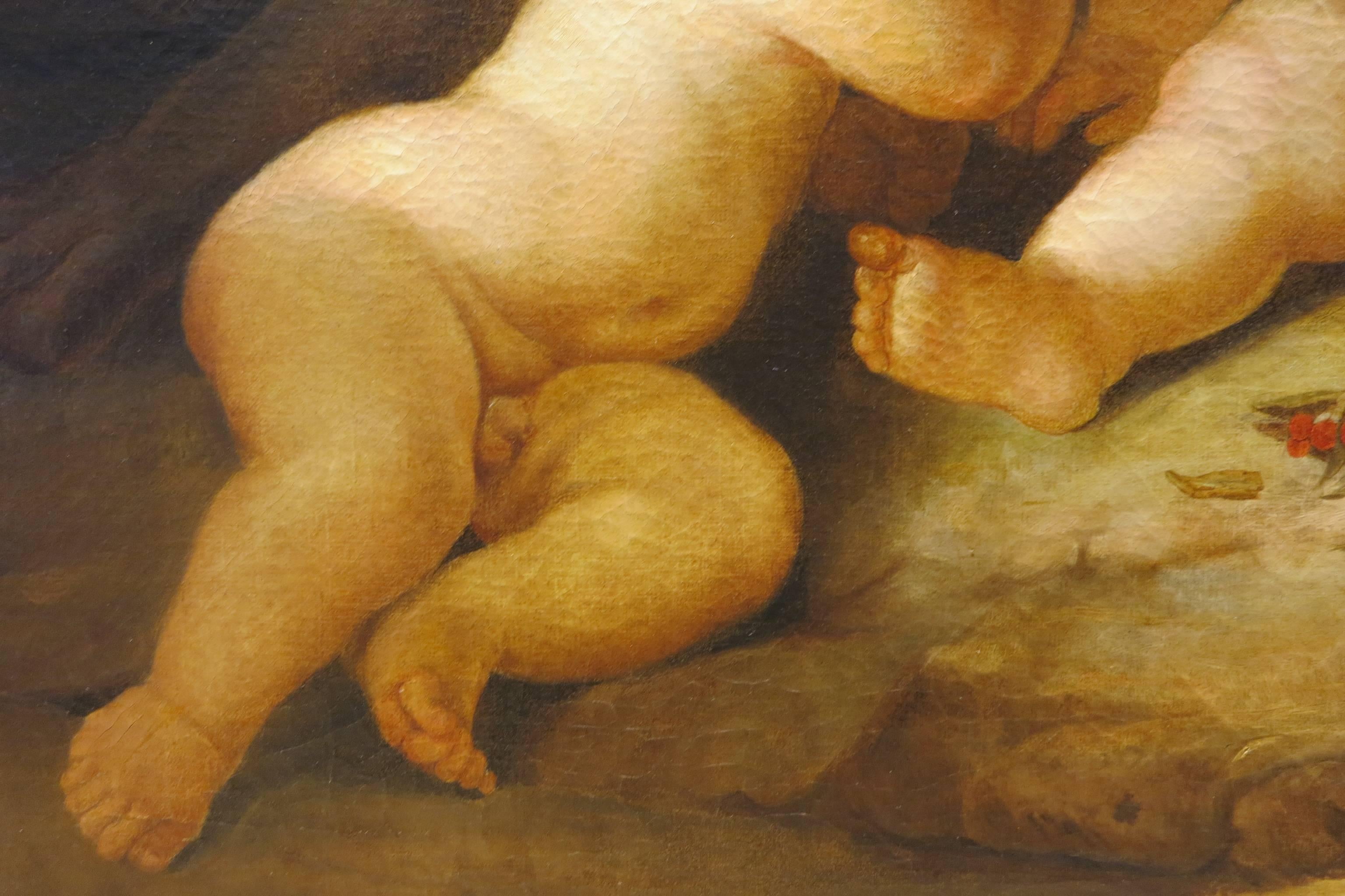 Romulus and Remus - Peinture à l'huile du 18ème siècle - Origine de Rome - Maîtres anciens Painting par Unknown