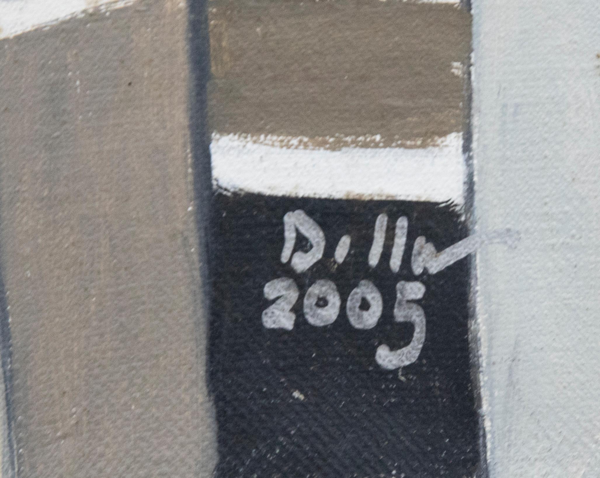 Ron Dellar (1930-2017) - 2005 Öl, Raffinierte Dame im Angebot 1