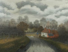Ronald A. Broad - 1964 Oil, The Plough Inn, Sparsholt