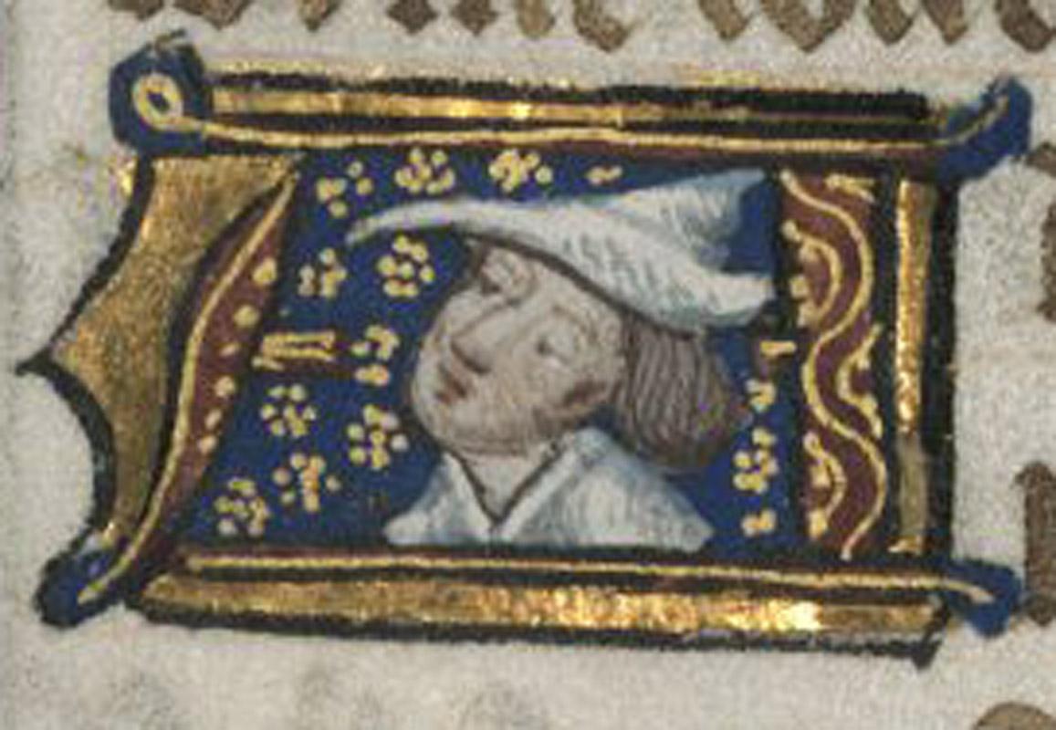 Sconosciuto Arte e bottega francese, metà del XV secolo
Tondo raffigurante Santa Caterina (?) 
Guazzo, inchiostro e brunitura d'oro su pergamena
Book of Hours in folio attribuito al Maestro del Circolo di Coetivy
Letteratura: Museo d'Arte di
