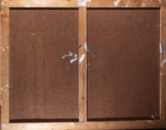 Rowland Fade (1939-2017)-Signed & Framed Mid 20th Century Oil, Abstract in Blue