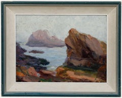 Roy C. Avery - Framed Early 20th Century Oil, Fog Off Cape Ann