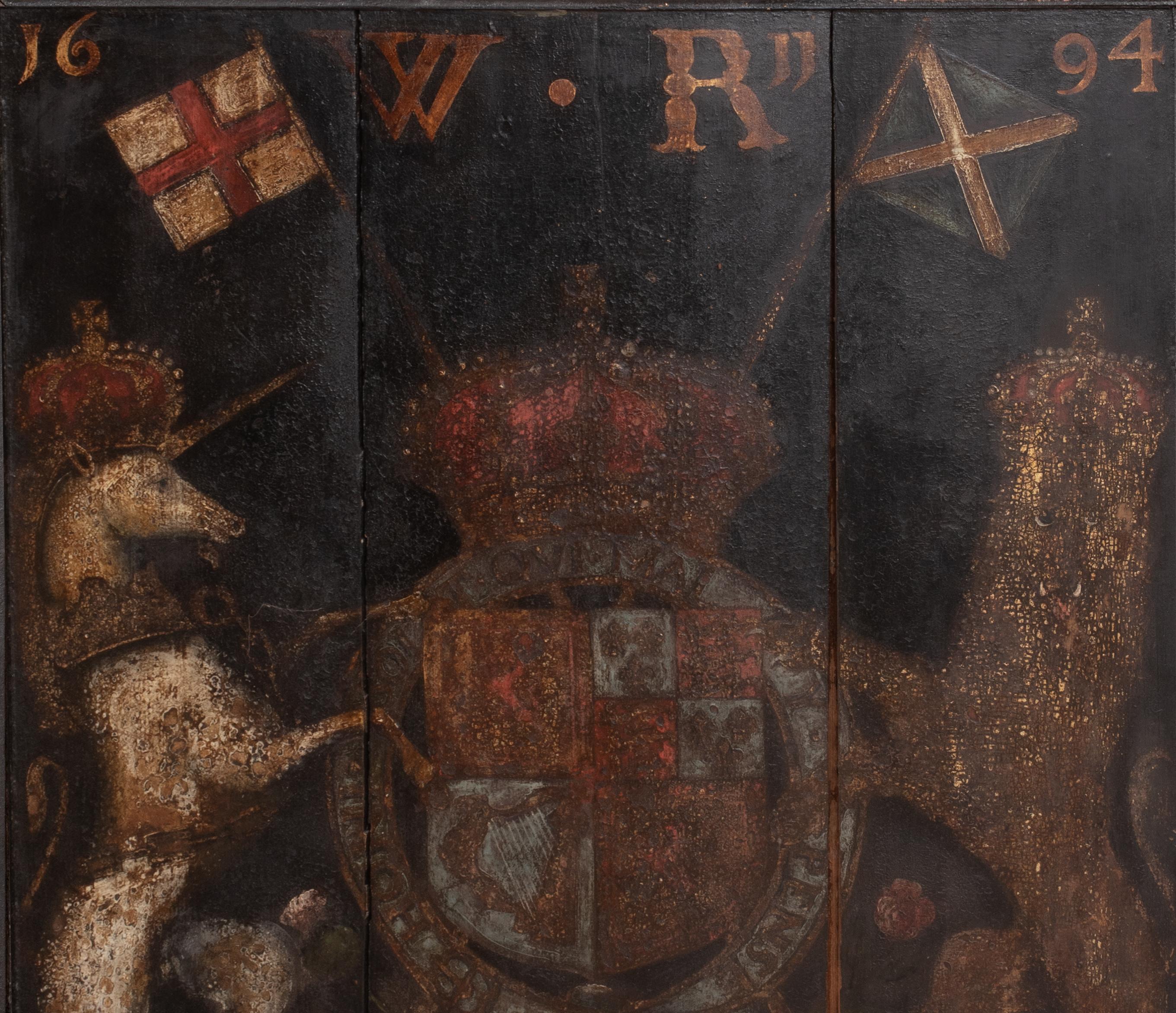 Stemma Reale, Re William III, Guglielmo d'Orange, datato 1694 3