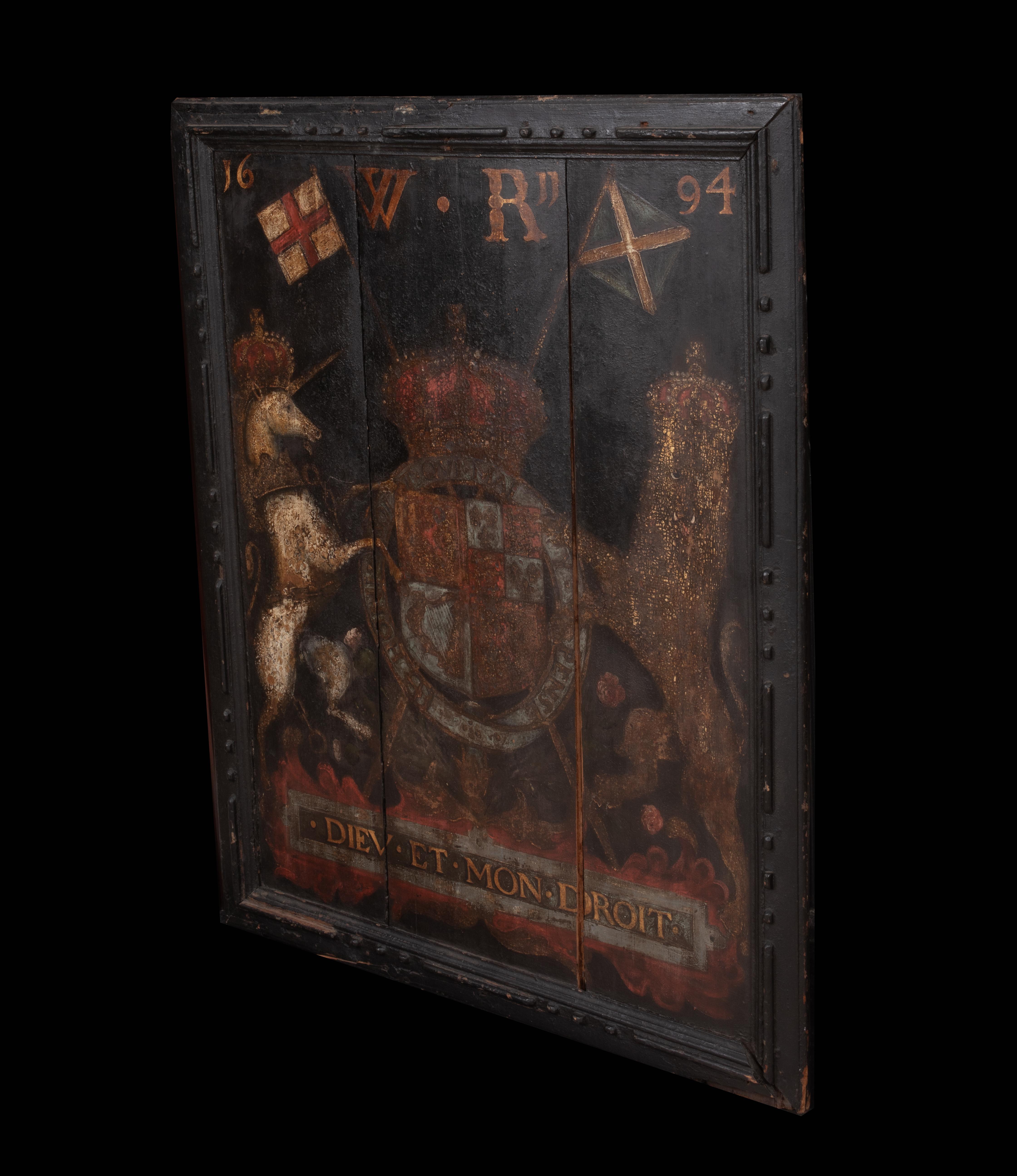 Stemma Reale, Re William III, Guglielmo d'Orange, datato 1694 5