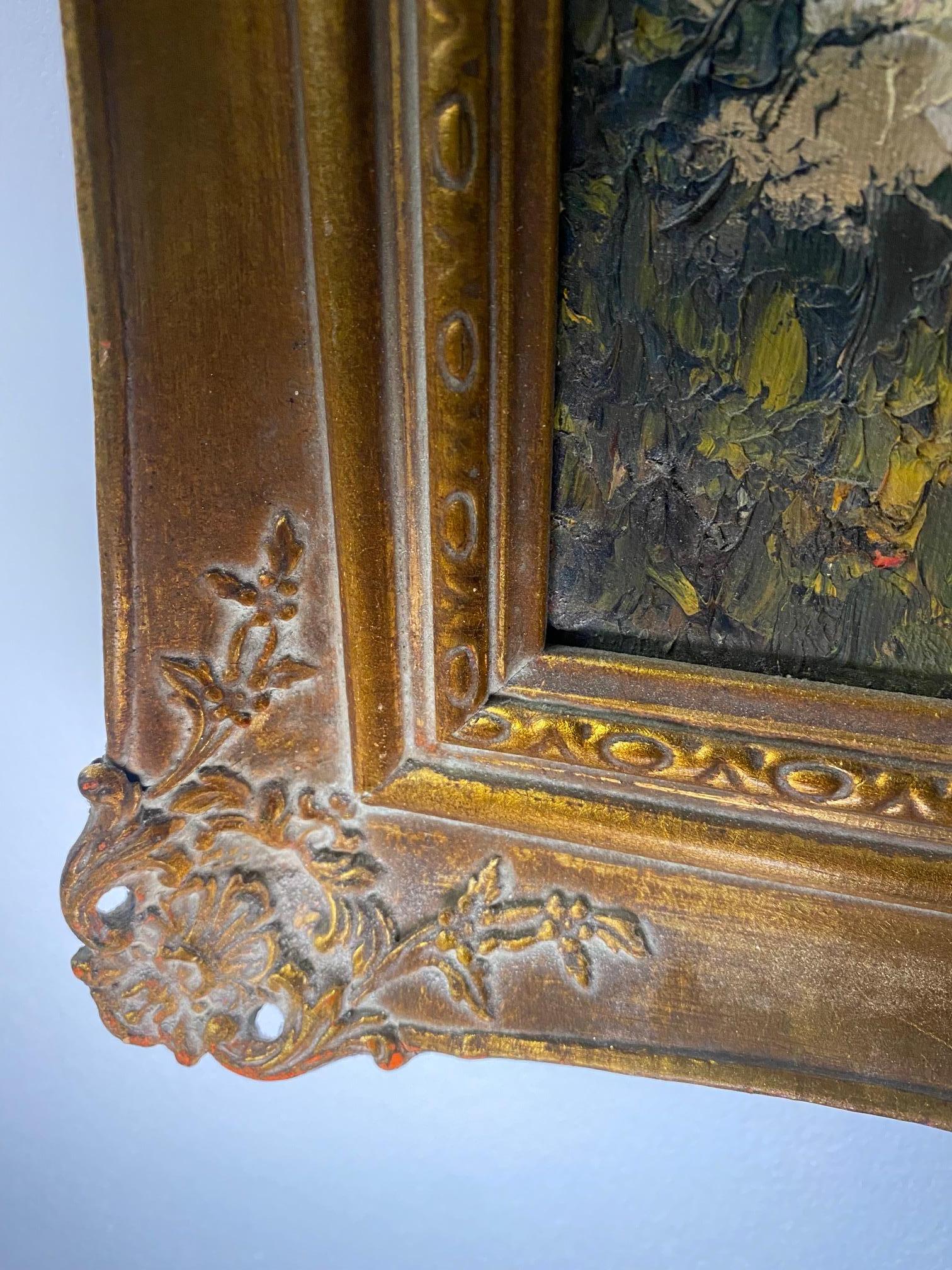 Chevaux royaux - Huile sur toile 41x30 cm en vente 2