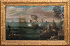 Royal Navy Blue Squadron Off A Mediterranean Port, early 17th Century WIERINGEN