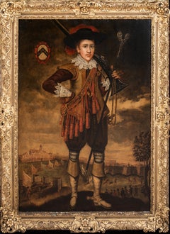 Royalist Portrait of Sir Nicholas Crispe 1st Baronet (1599-1666)  English School