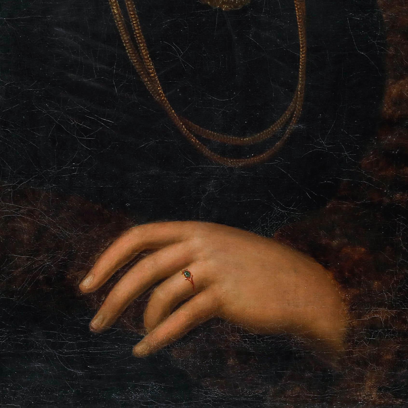 Un beau portrait du milieu du XIXe siècle par l'artiste Rudolf Tanner (1781-1853) représentant une élégante dame dans une robe bordée de dentelle avec une étole de fourrure drapée autour de ses épaules. Vêtue d'or et de bijoux étincelants, la dame
