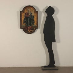 Russian Icon, Tempera on Board 17th Century. Abraham