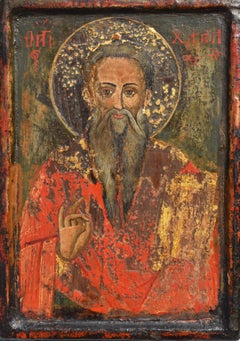 Antique Russian Orthodox Icon late 19th/20th Century  