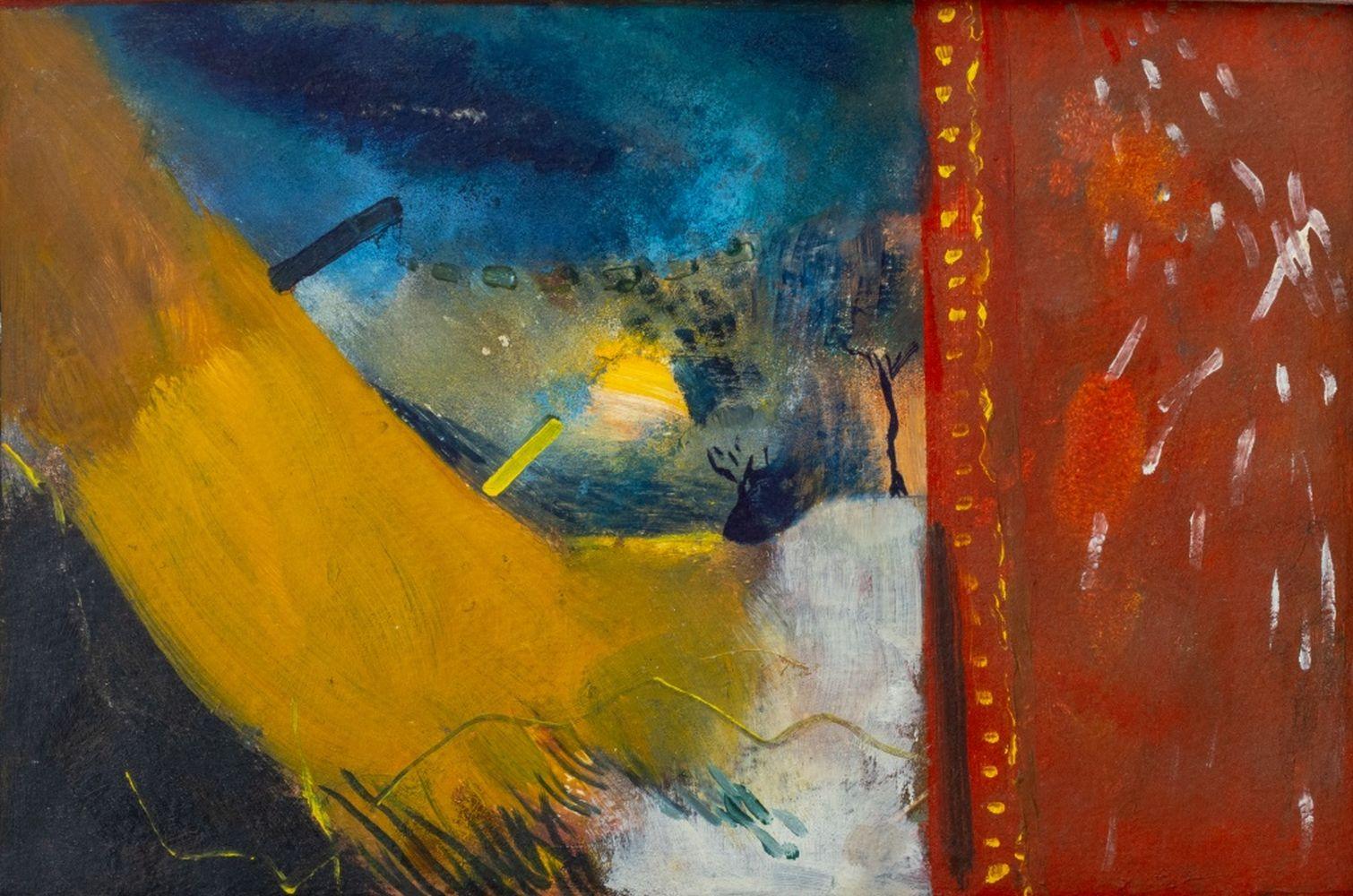 Russian School Abstract Composition, 1988 - Painting by Unknown