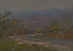 École russe du milieu du 20e siècle - Rue de montagne en été