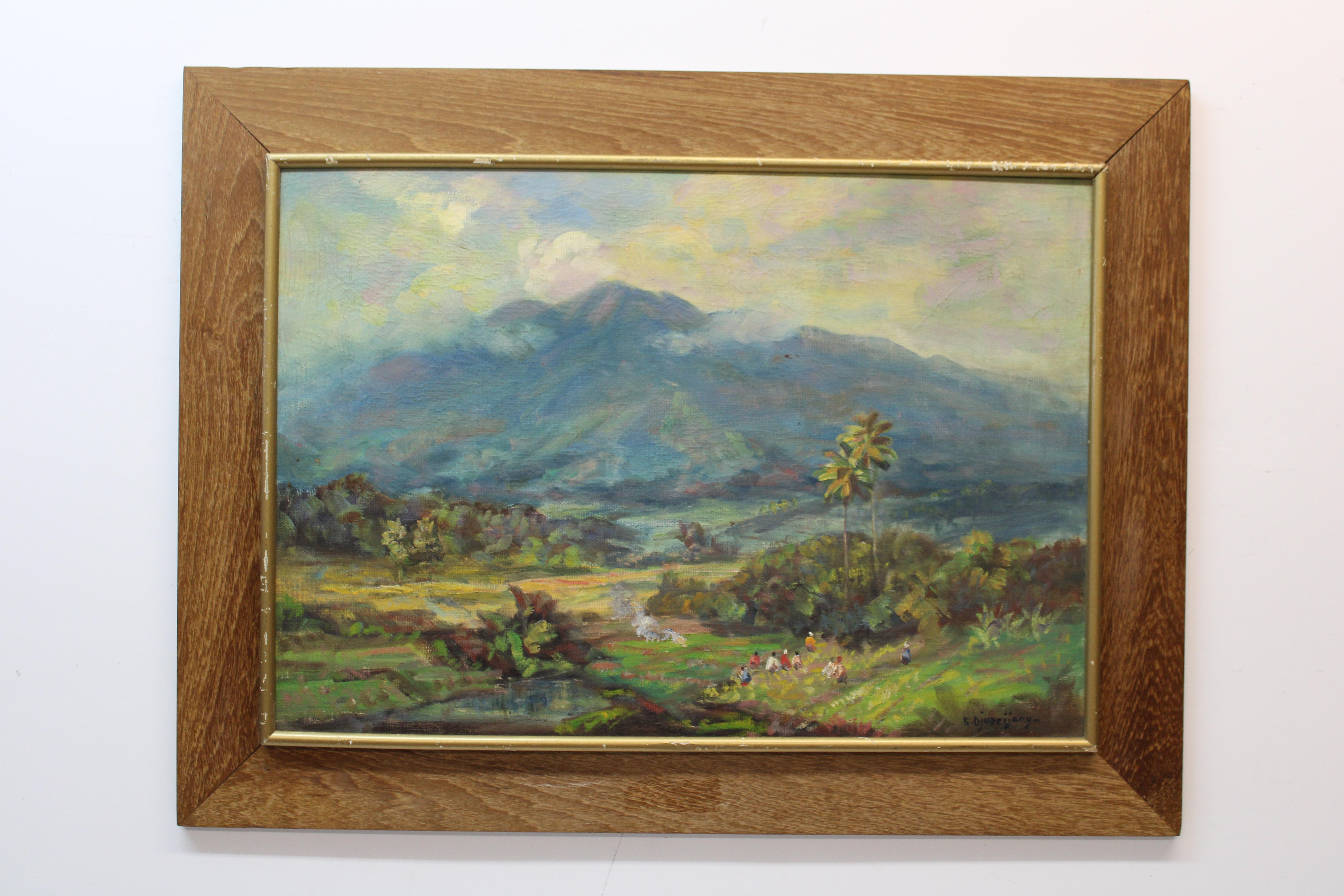 Unknown Landscape Painting - S. Djuppijany " Philippines Landscape "