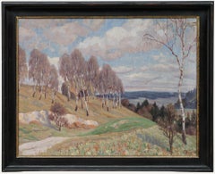 S. Kurth  - 1919 Oil, Autumn Skies