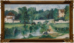 S. Murcard  - Early 20th Century Oil, The Washerwomen