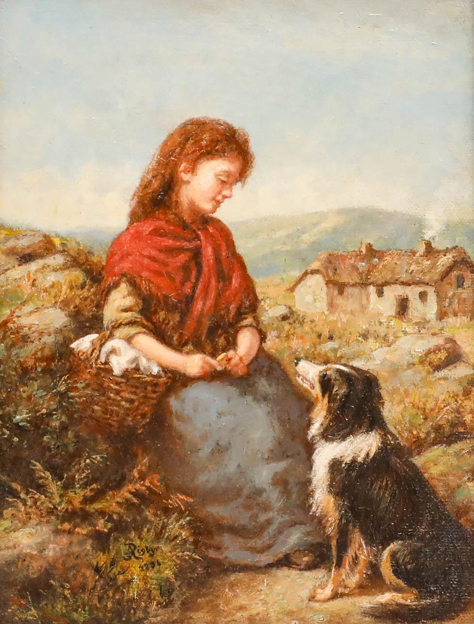S. Rigby - École britannique 1896 Huile, Le meilleur ami de la femme - Painting de Unknown
