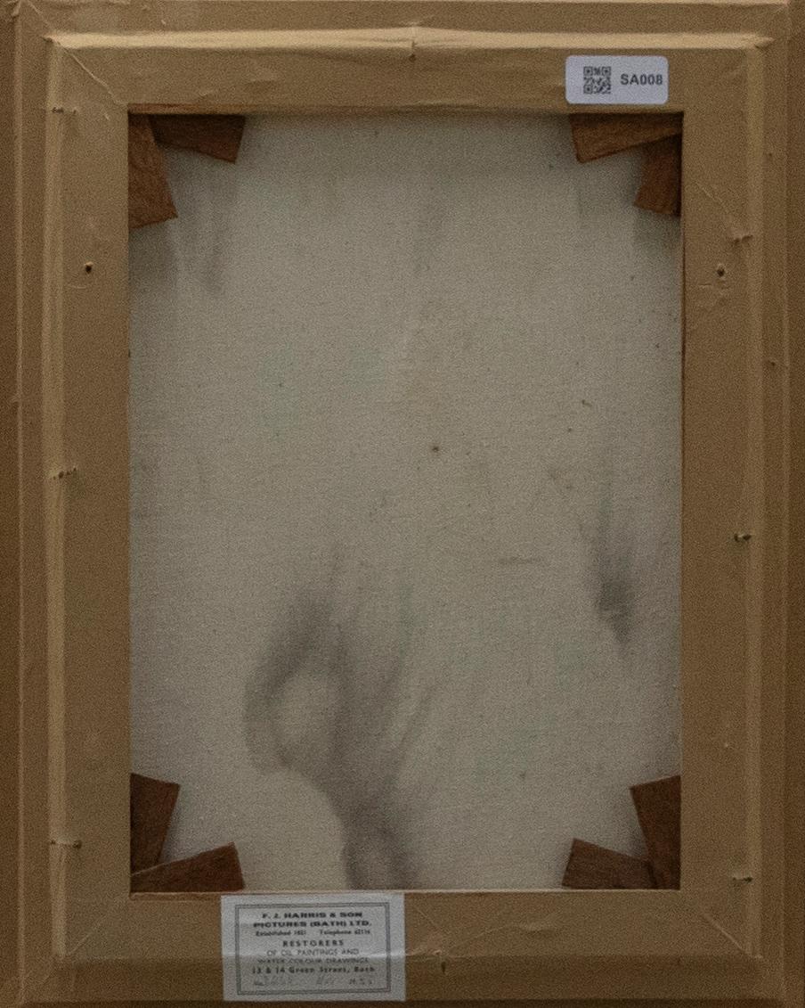 S. Suscee - Olio del XX secolo incorniciato, Ritratto di un gatto birmano - Animal Painting Marrone di Unknown