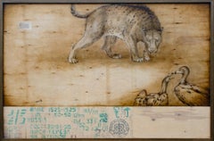 Sabretooth Cat & Vulture, by Joseph Rossano, 2020