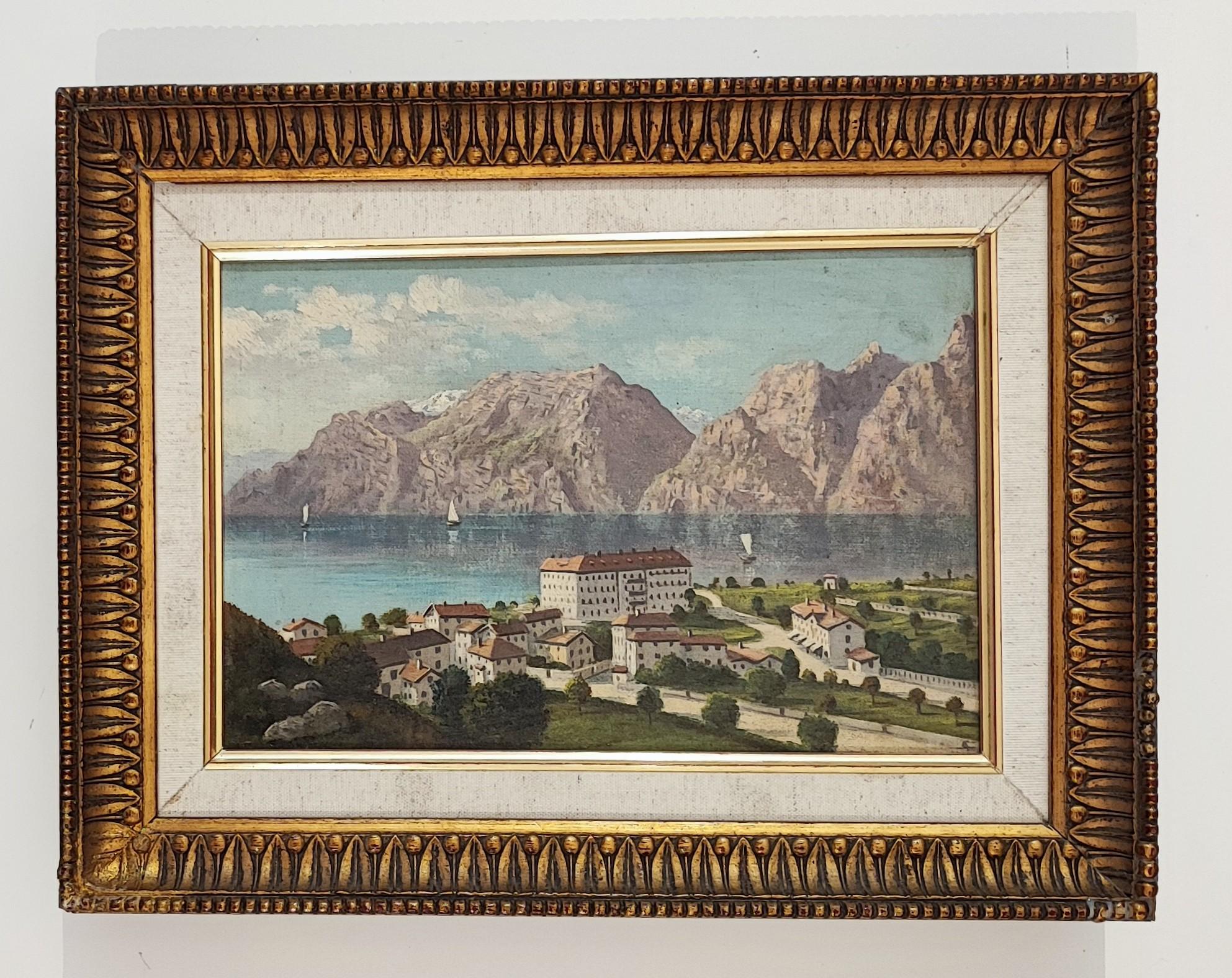 Veleros en el lago, Suiza - Painting de Unknown
