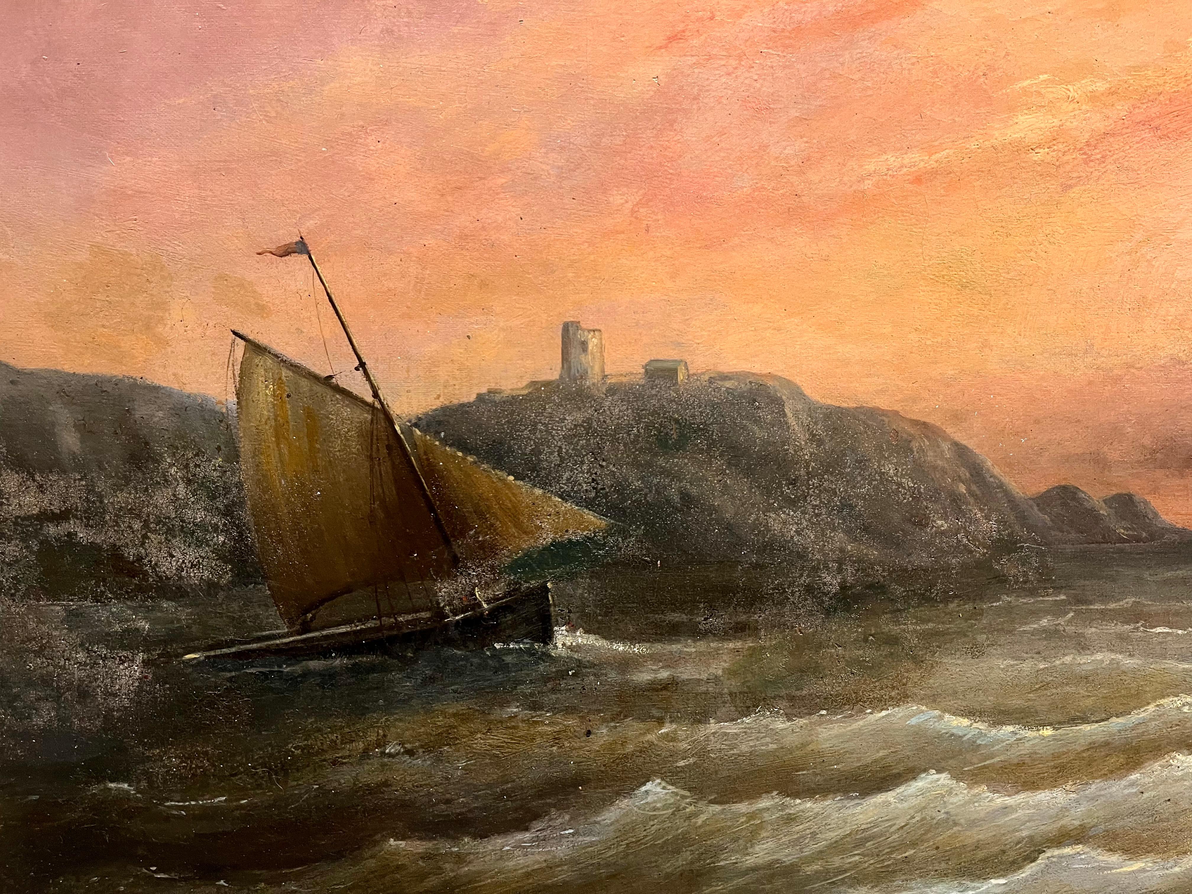 Segeln in Mohnblumenwasser bei Sonnenuntergang im Angebot 3