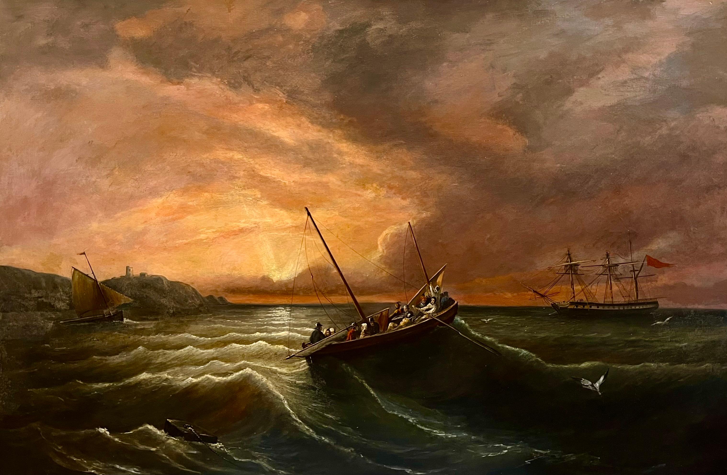 Segeln in Mohnblumenwasser bei Sonnenuntergang